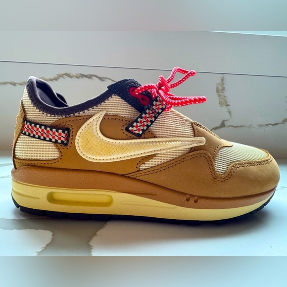 Travis Scott x Air Max 1 'Wheat' - Mens Sz 5.5 - Picture 1 of 13